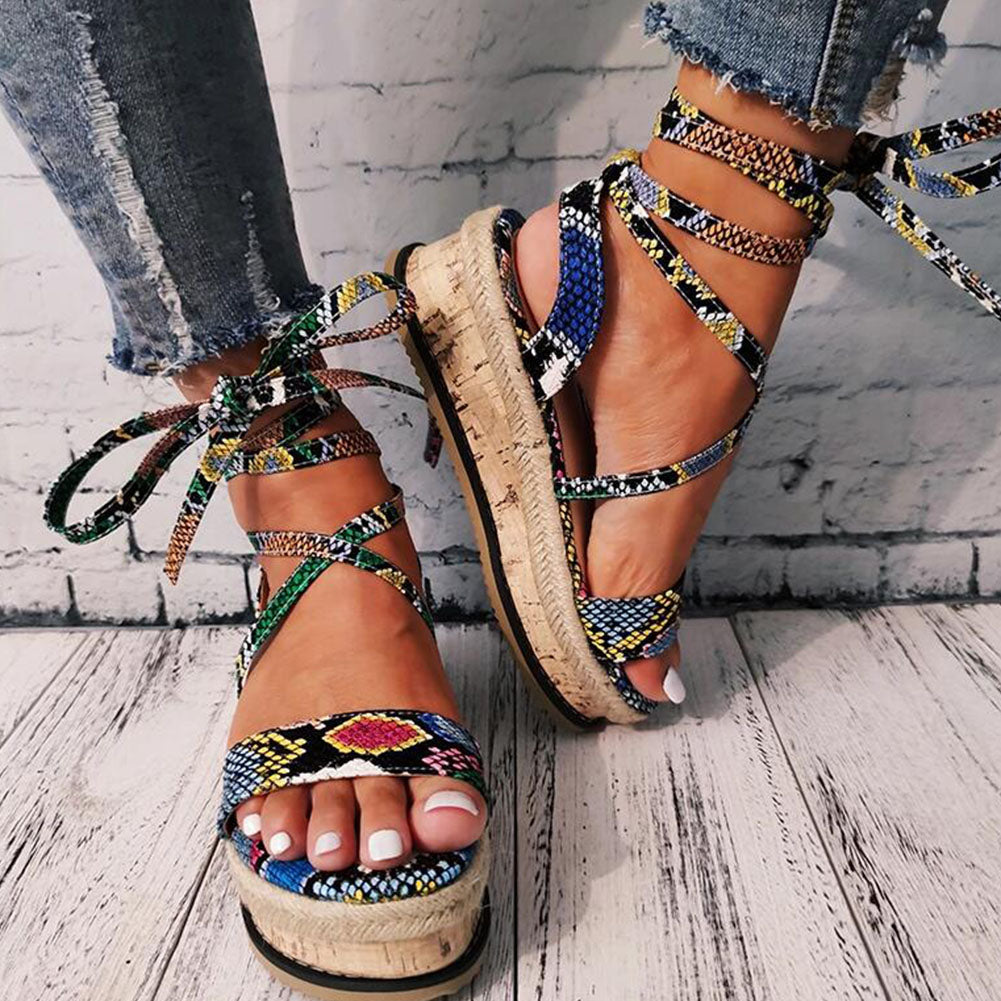 Snake Sandal Platform