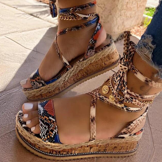 Snake Sandal Platform