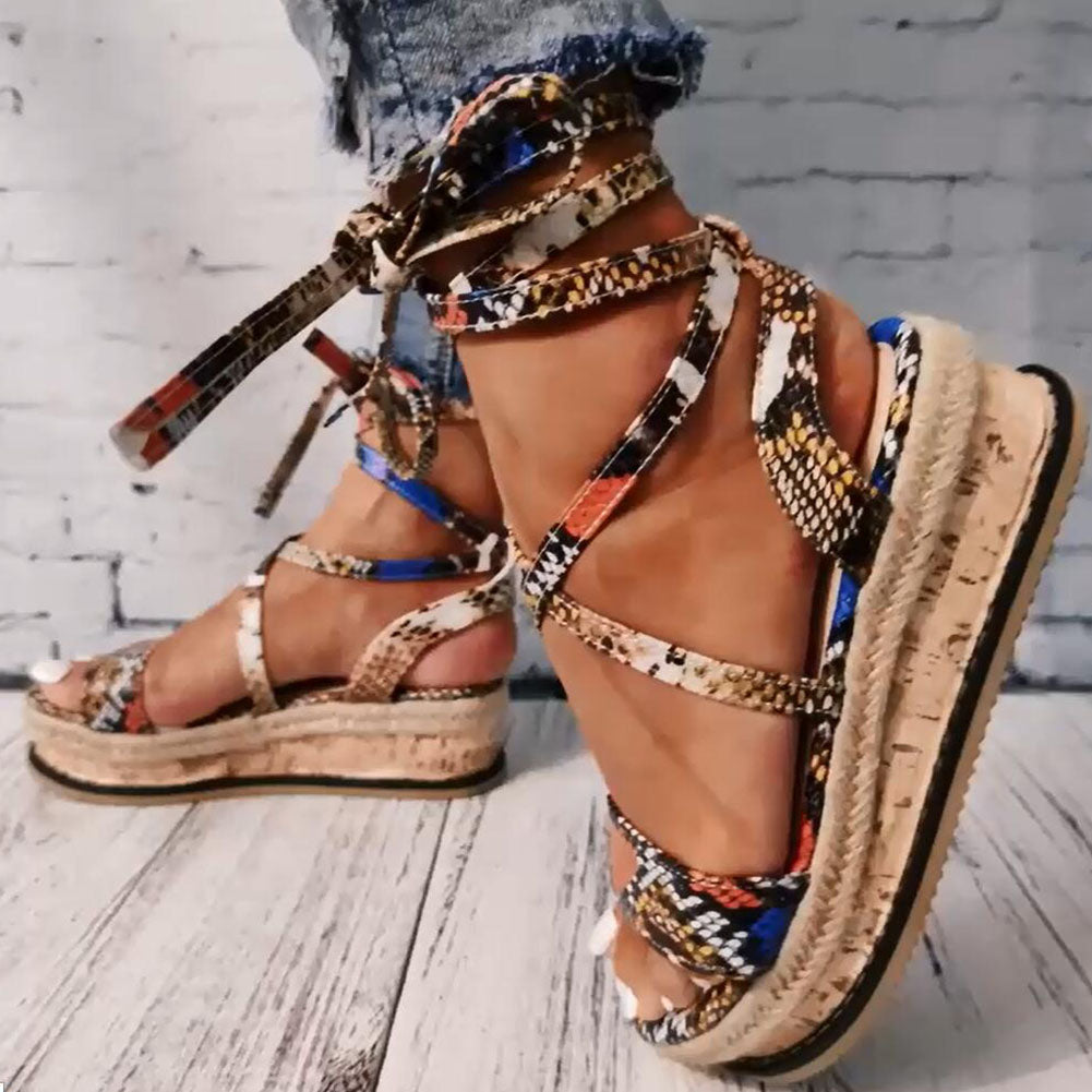 Snake Sandal Platform