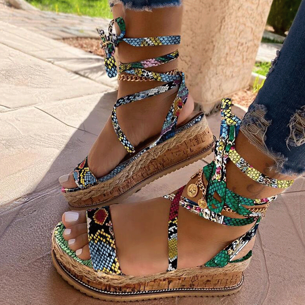 Snake Sandal Platform