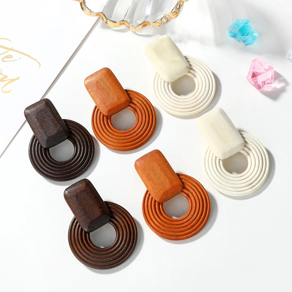 Rattan Drop Earings